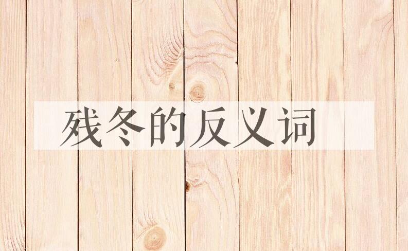 用残冬造句