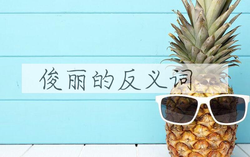 用俊丽造句
