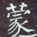 蒙字的其他书法字体