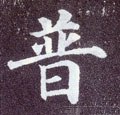 普字的其他书法字体