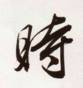時字的其他书法字体