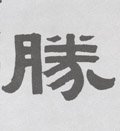 胜字的其他书法字体