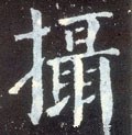 摄字的其他书法字体