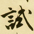 试字的其他书法字体