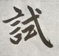 试字的其他书法字体