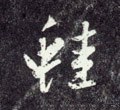鼃字的其他书法字体