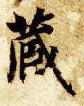 藏字的其他书法字体