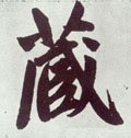 藏字的其他书法字体