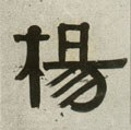 杨字的其他书法字体