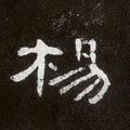 杨字的其他书法字体