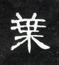 叶字的其他书法字体