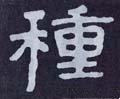 种字的其他书法字体