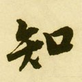 知字的其他书法字体