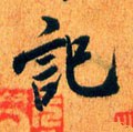 记字的其他书法字体