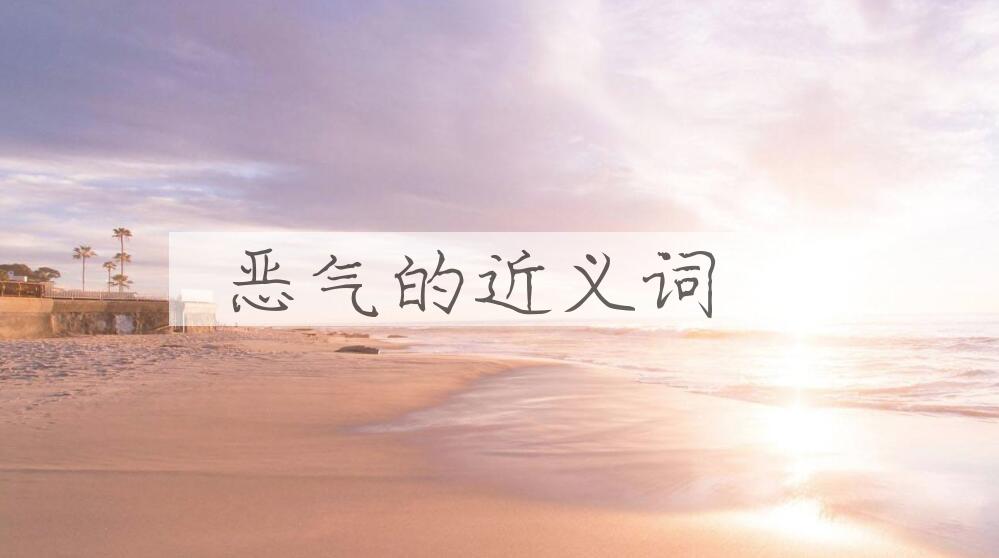 用恶气造句