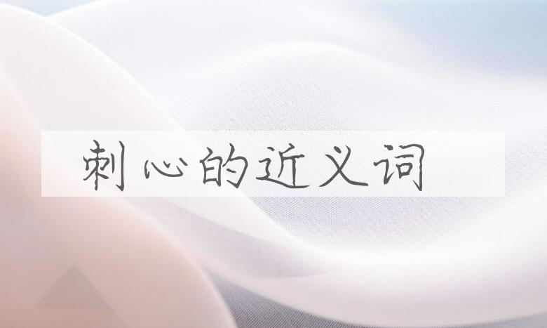 用刺心造句