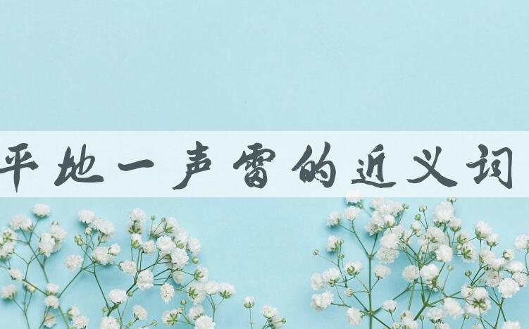 用平地一声雷造句