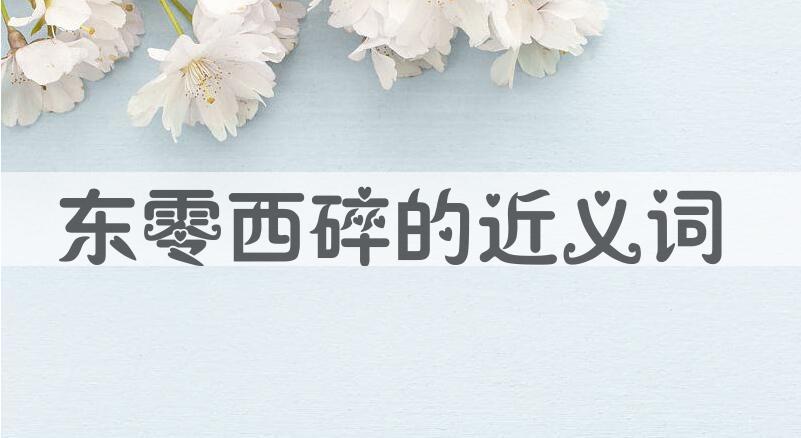 用东零西碎造句