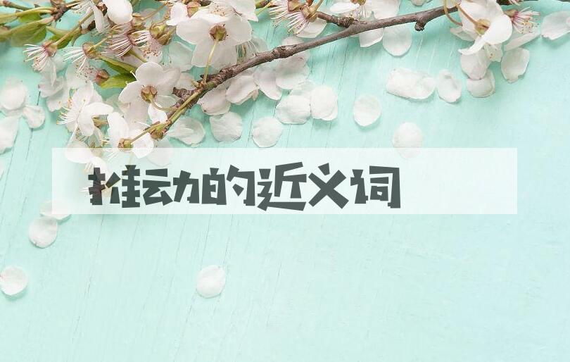 用推动造句