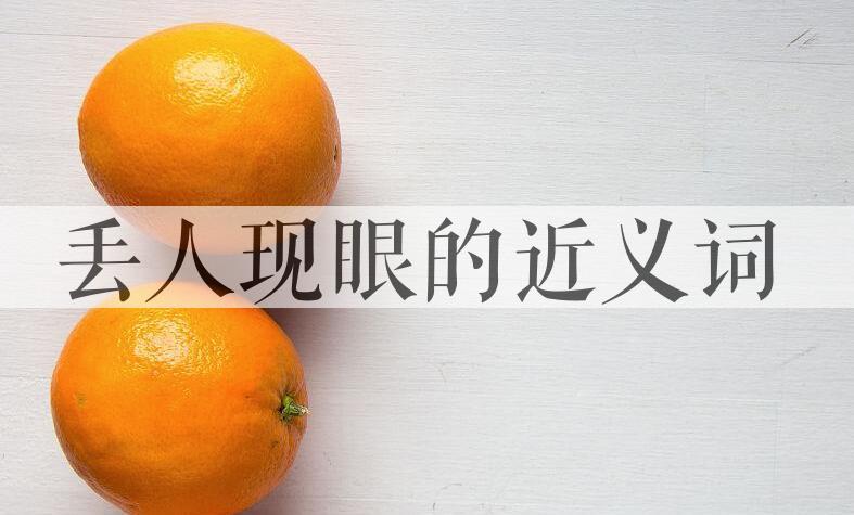 用丢人现眼造句