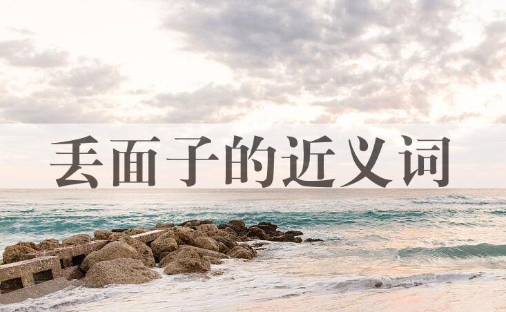 用丢面子造句