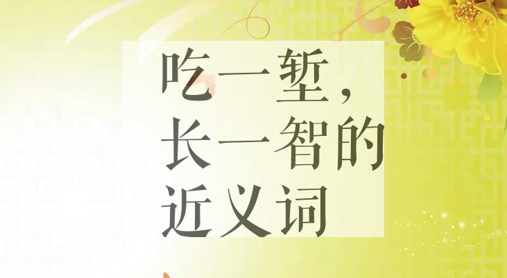 用吃一堑，长一智造句