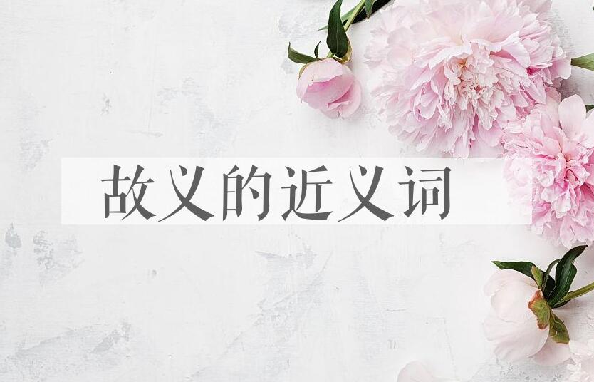 用故义造句