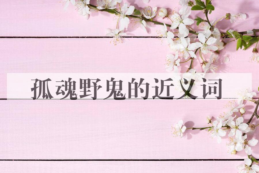 用孤魂野鬼造句