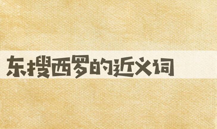 用东搜西罗造句