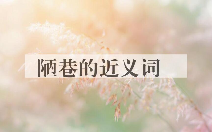 用陋巷造句