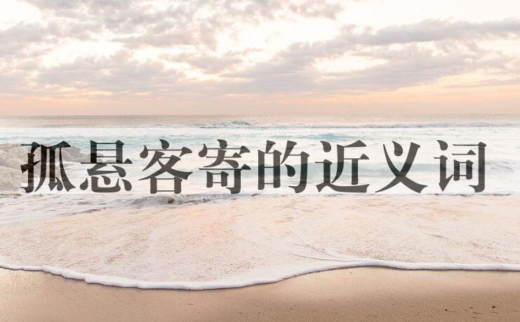 用孤悬客寄造句