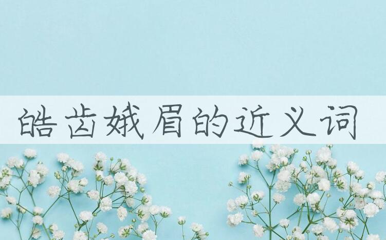 用皓齿娥眉造句