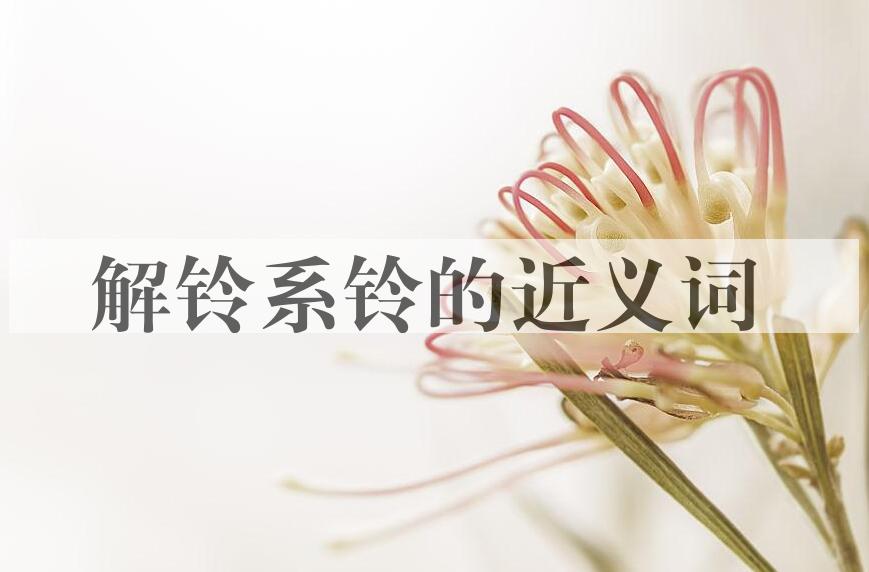 用解铃系铃造句
