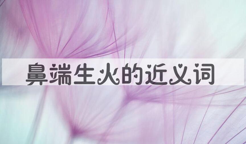 用鼻端生火造句