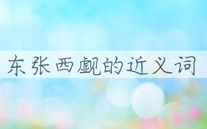 用东张西觑造句