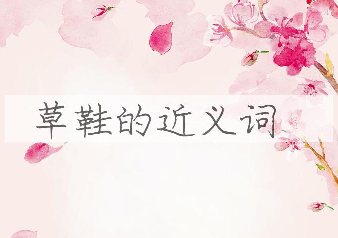 用草鞋造句