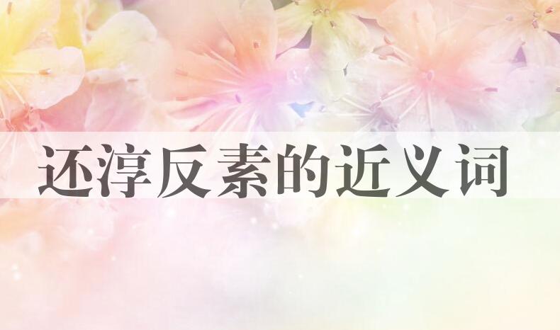 用还淳反素造句