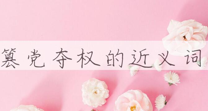用篡党夺权造句