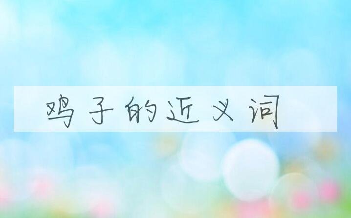 用鸡子造句