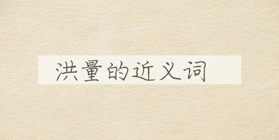 用洪量造句