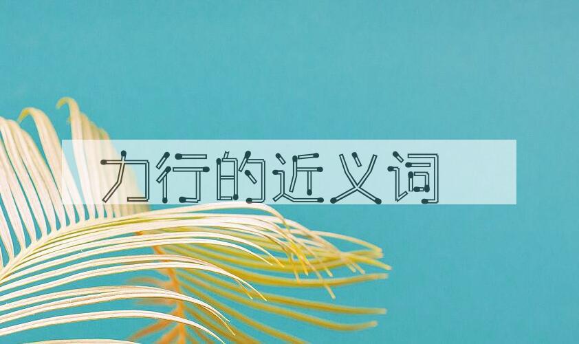 用力行造句