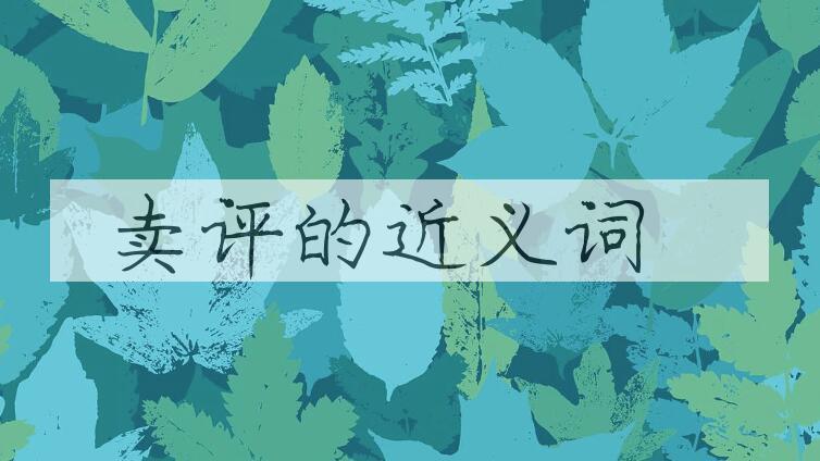 用卖评造句