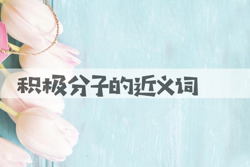 用积极分子造句