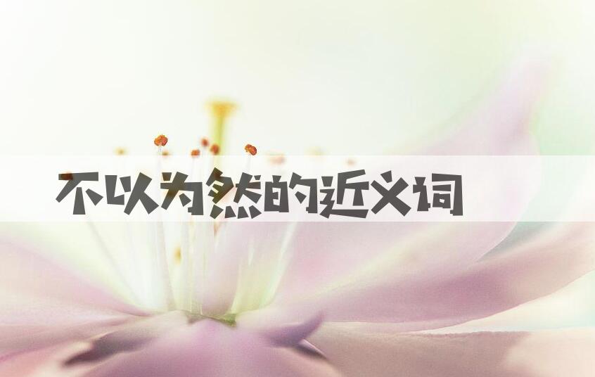 用不以为然造句