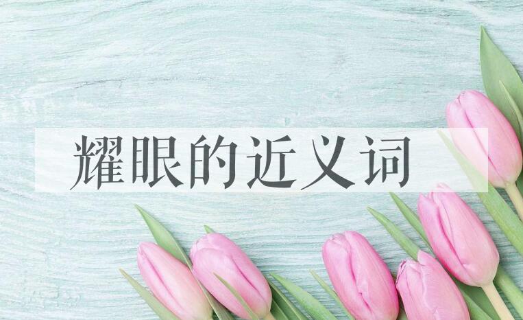用耀眼造句