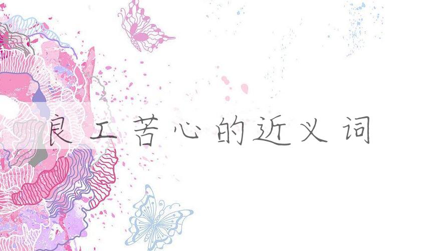 用良工苦心造句