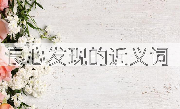 用良心发现造句