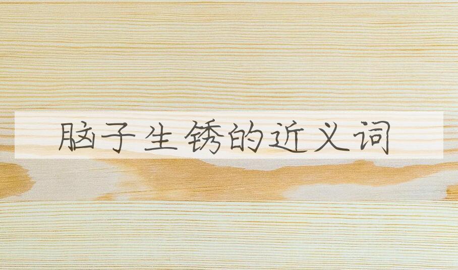 用脑子生锈造句