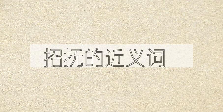 用招抚造句