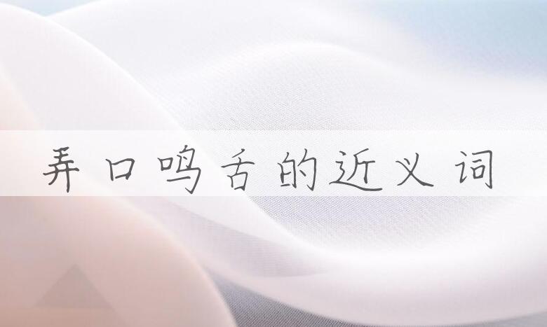 用弄口鸣舌造句